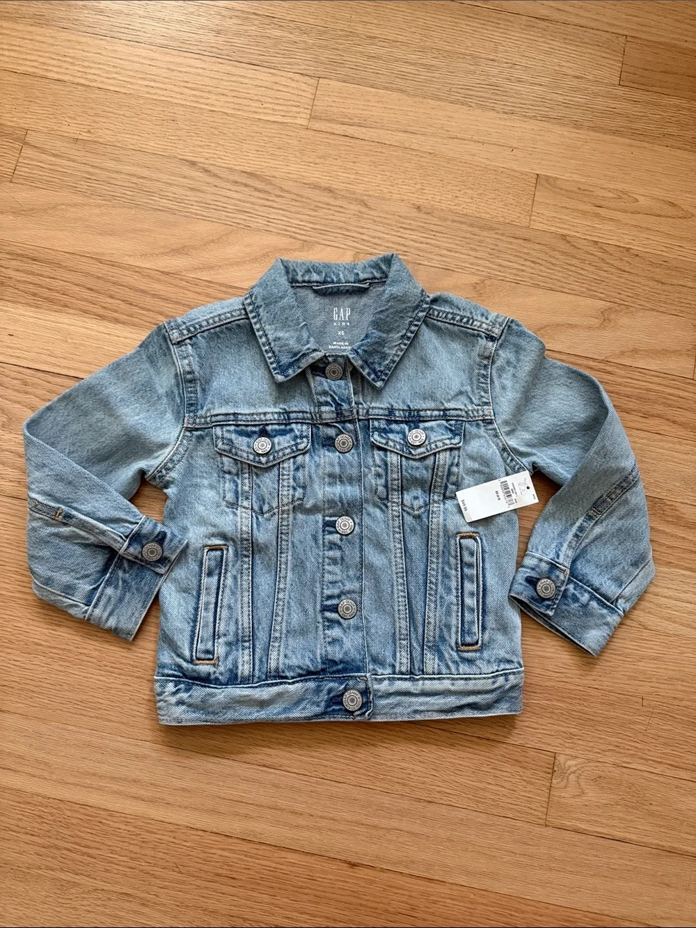 GAP Kids Light Blue Washed Denim Jacket